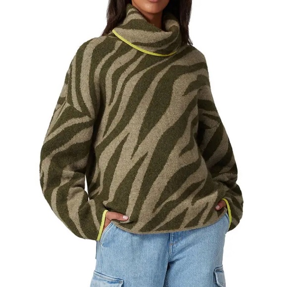 Rag Bone Kiki Funnel Neck Sweater Small 